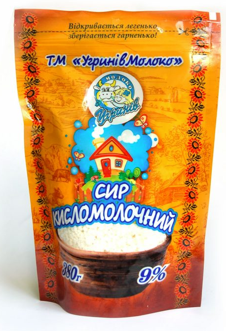 Сир кисломолочний УГРИНІВМОЛОКО 9%, 1000 г
